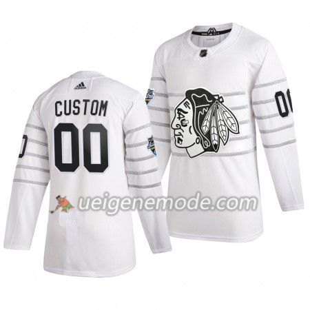 Herren Chicago Blackhawks Trikot Custom Weiß Adidas 2020 NHL All-Star Authentic